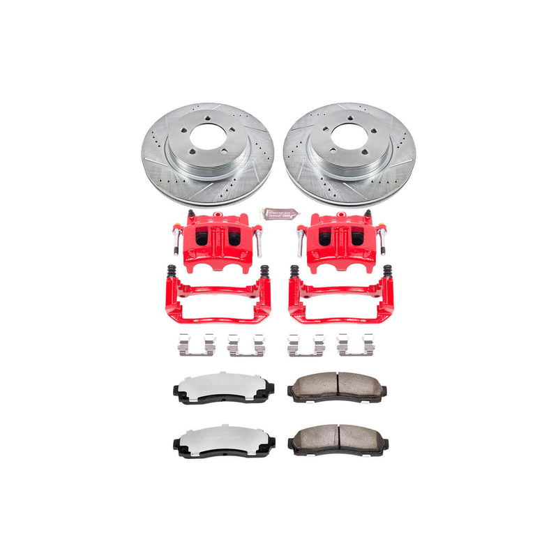 Power Stop KC1931-36 Z36 Extreme Performance Truck And Tow 1-Click Brake Kit With Calipers (Front) for 2002-2005 Ford Explorer product image