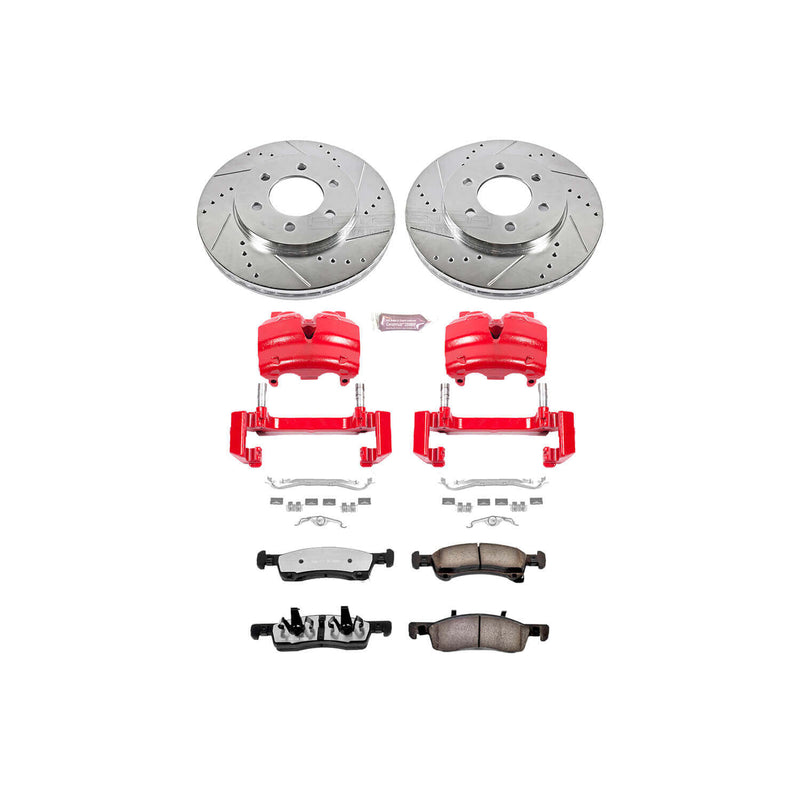 Power Stop KC1933-36 Z36 Extreme Performance Truck And Tow 1-Click Brake Kit With Calipers (Front) for 2002-2006 Ford Expedition 4 product image