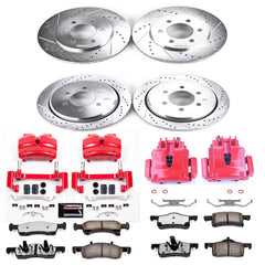 Power Stop KC1934-36 Z36 Extreme Performance Truck And Tow 1-Click Front And Rear Brake Kit With Calipers for 2002-2006 Ford Expedition 4 product image