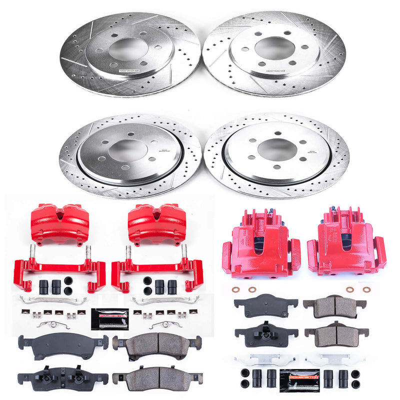 Power Stop KC1934 Z23 Evolution Sport Front And Rear Brake Kit for 2002-2006 Ford Expedition 4 product image