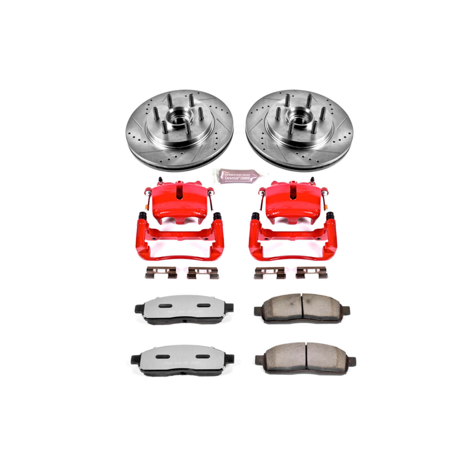 Power Stop KC1939A-36 Z36 Extreme Performance Truck And Tow 1-Click Brake Kit With Calipers (Front) for 2005-2008 Ford F-150 product image