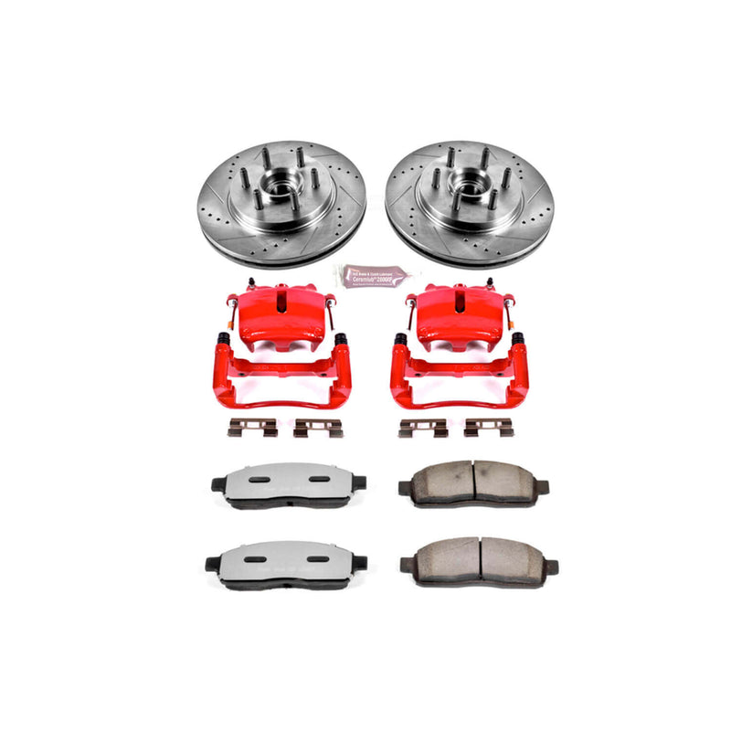 Power Stop KC1939A-36 Z36 Extreme Performance Truck And Tow 1-Click Brake Kit With Calipers (Front) for 2005-2008 Ford F-150 product image