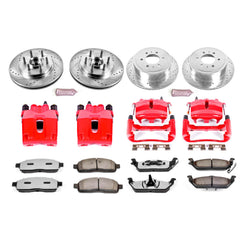Power Stop KC1940-36 Z36 Extreme Performance Truck And Tow 1-Click Brake Kit With Calipers (Front And Rear) for 2004 Ford F-150 product image