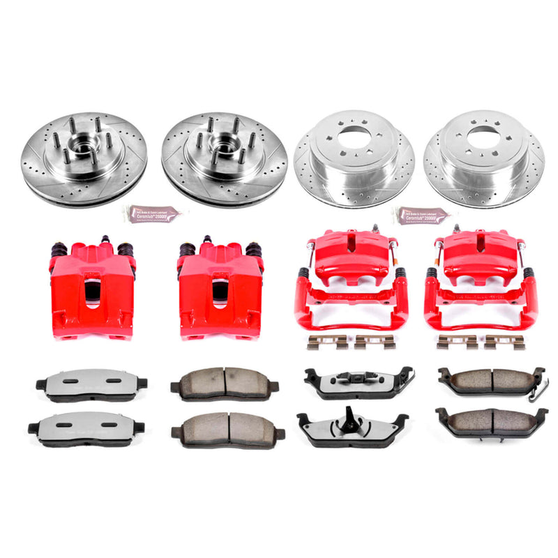 Power Stop KC1940-36 Z36 Extreme Performance Truck And Tow 1-Click Brake Kit With Calipers (Front And Rear) for 2004 Ford F-150 product image