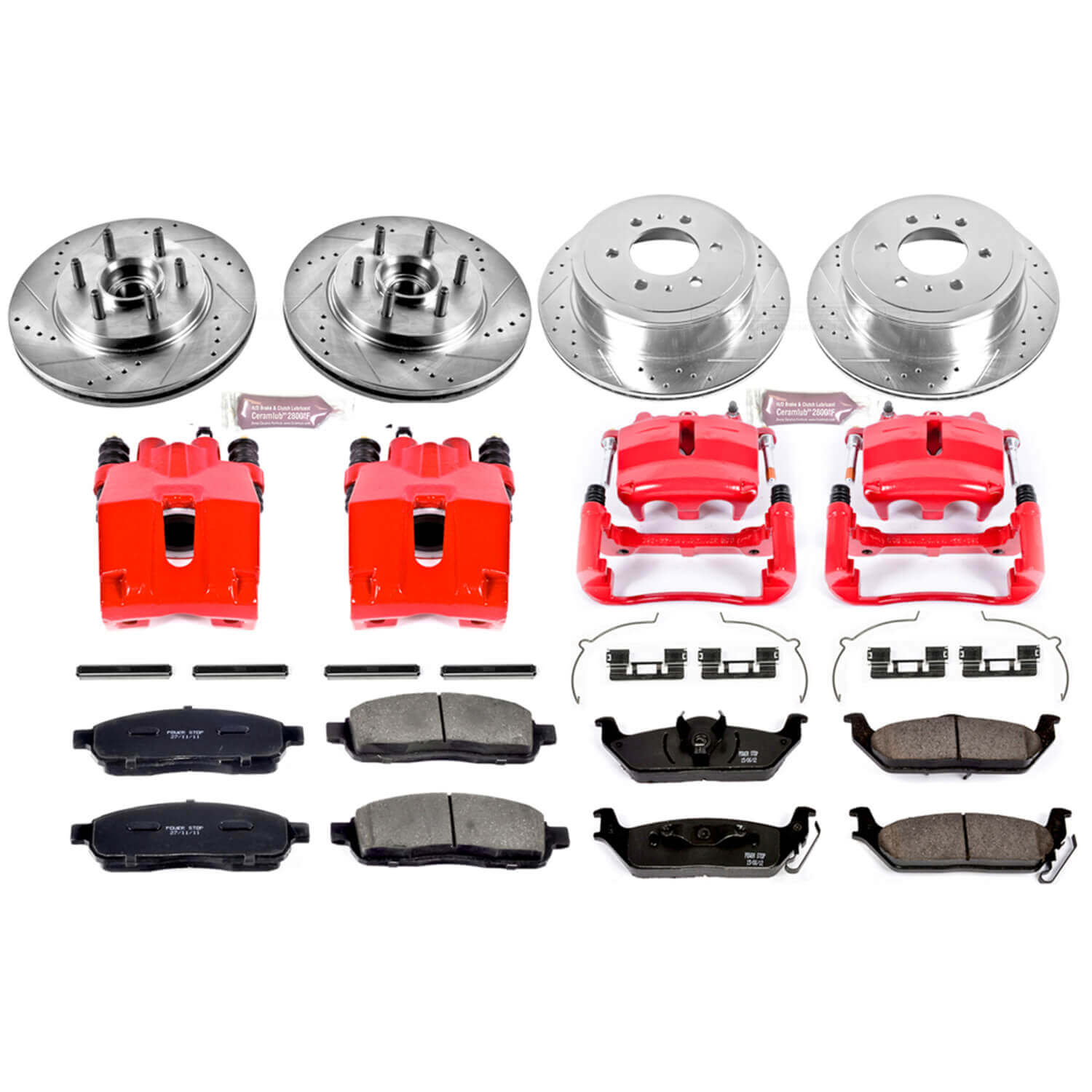 Power Stop KC1940 Z23 Evolution Sport Performance 1-Click Brake Kit With Calipers (Front And Rear) for 2004 Ford F-150 product image