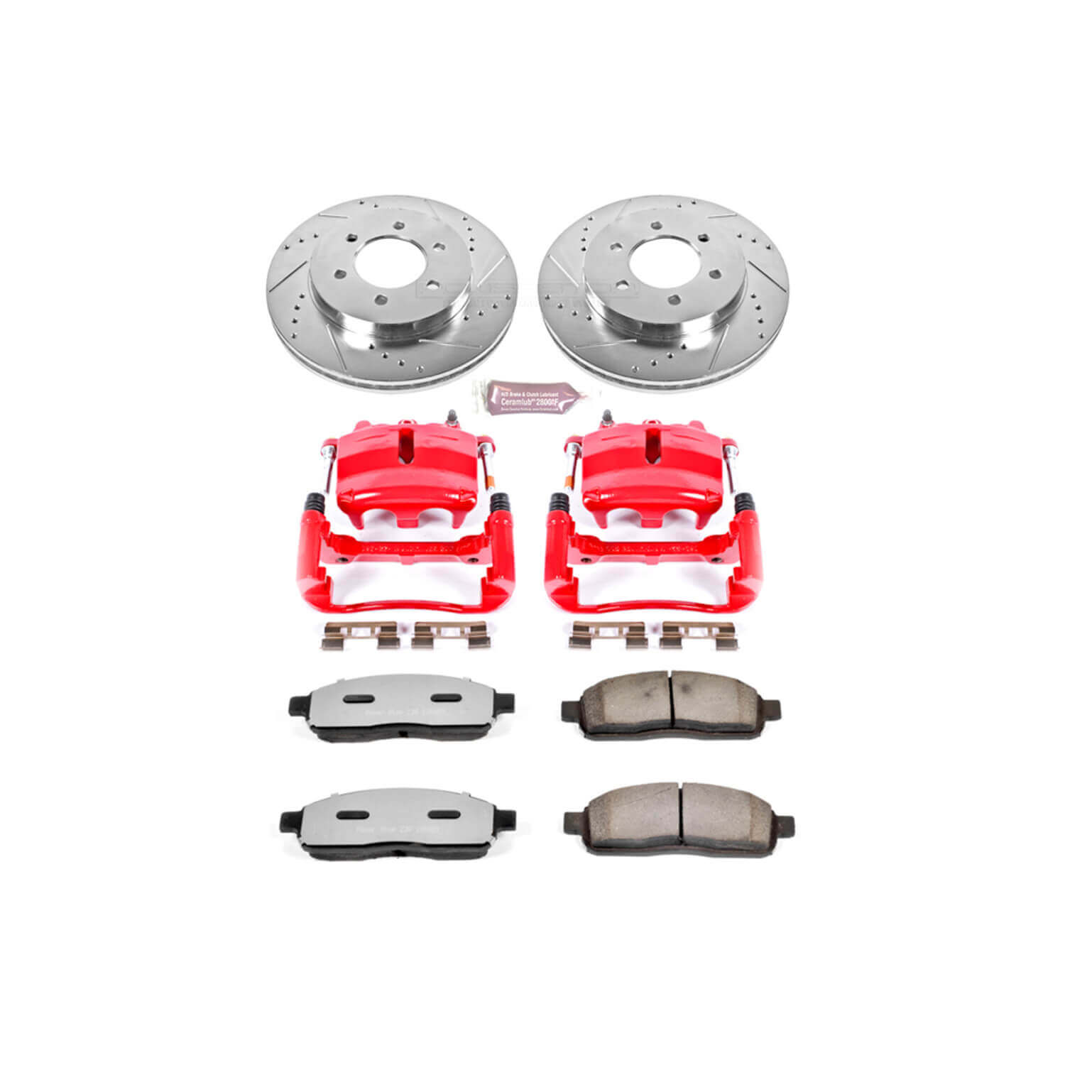 Power Stop KC1943-36 Z36 Extreme Performance Truck And Tow 1-Click Brake Kit With Calipers (Front) for 2004 Ford F-150 4 product image