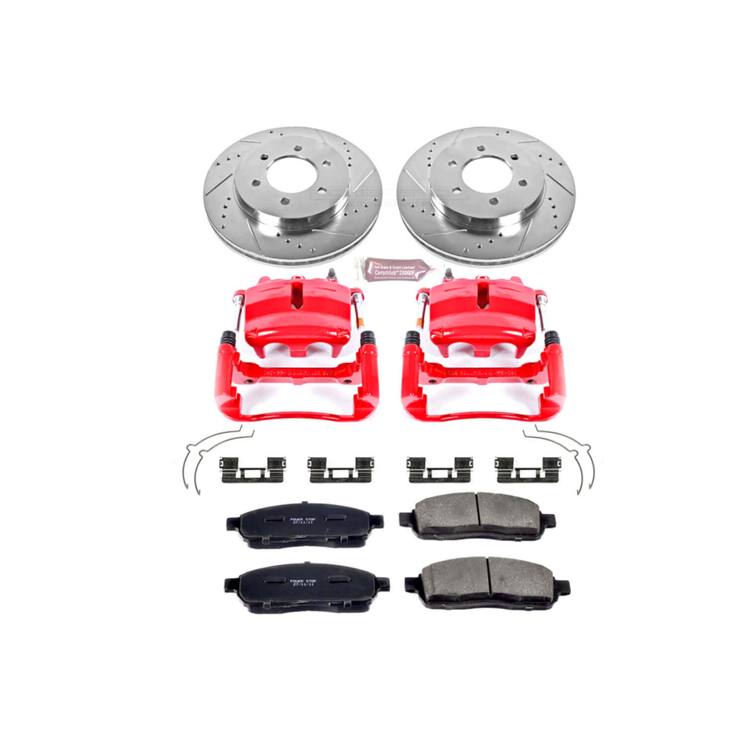 Power Stop KC1943 Z23 Evolution Sport Performance 1-Click Brake Kit With Calipers (Front) for 2004 Ford F-150 4 product image