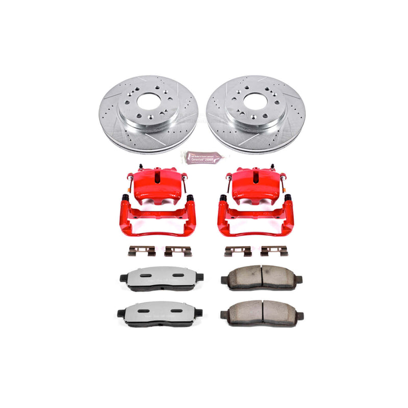 Power Stop KC1943A-36 Z36 Extreme Performance Truck And Tow 1-Click Brake Kit With Calipers (Front) for 2005-2008 Ford F-150 4 product image