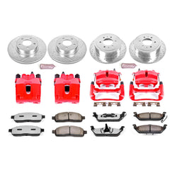 Power Stop KC1944-36 Z36 Extreme Performance Truck And Tow 1-Click Brake Kit With Calipers (Front And Rear) for 2004 Ford F-150 4 product image