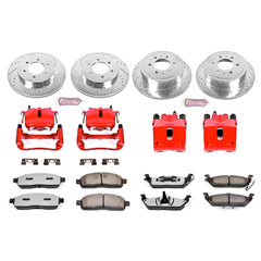 Power Stop KC1944A-36 Z36 Extreme Performance Truck And Tow 1-Click Brake Kit With Calipers (Front And Rear) for 2005-2008 Ford F-150 4 product image