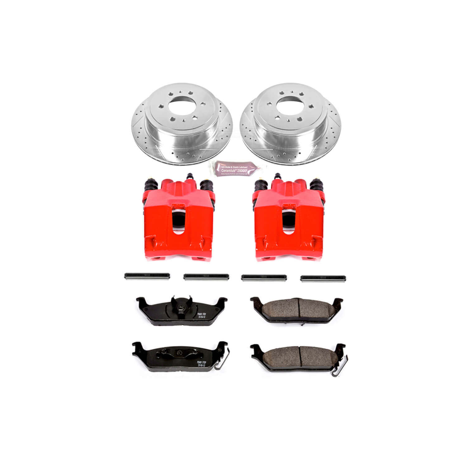 Power Stop KC1950 - Z23 Evolution Sport Performance 1-Click Brake Kit With Calipers (Rear) vehicle fitment brake part