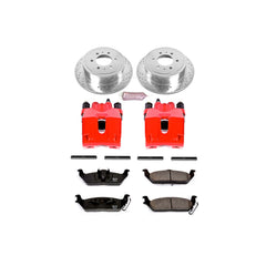 Power Stop KC1950 - Z23 Evolution Sport Performance 1-Click Brake Kit With Calipers (Rear) vehicle fitment brake part