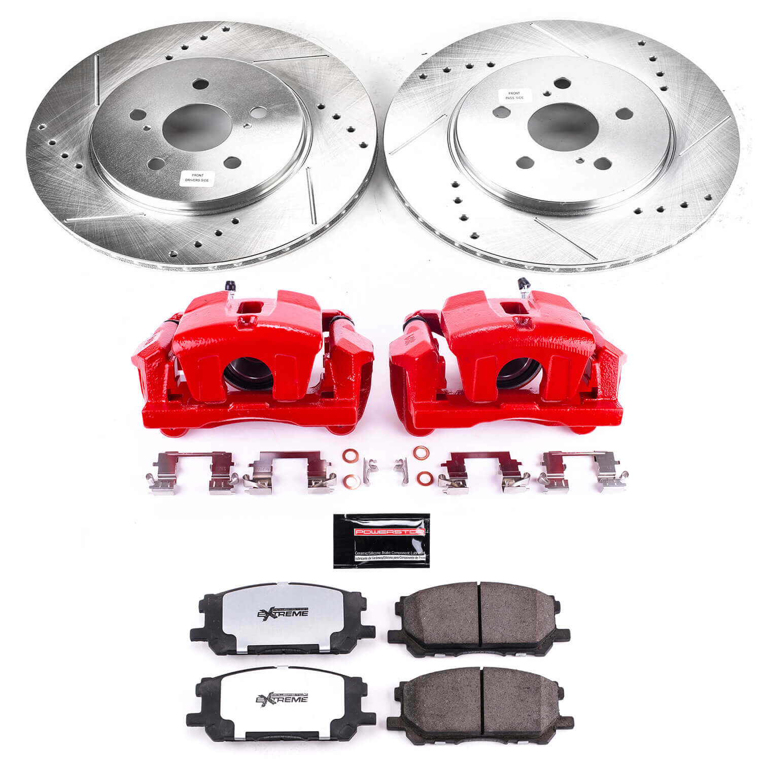 Power Stop KC196-36 Z36 Extreme Performance Truck And Tow 1-Click Front Brake Kit With Calipers for 2004-2006 Lexus RX330 product image
