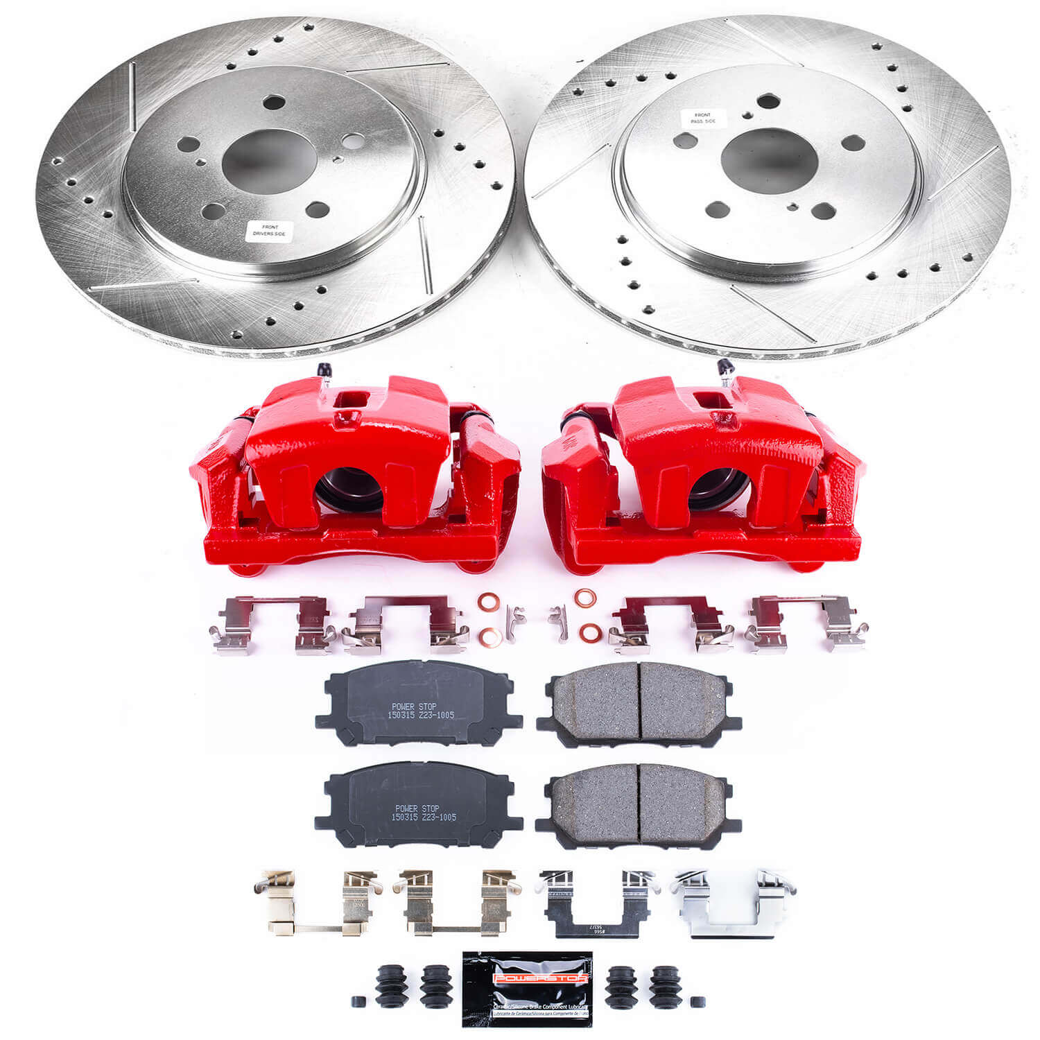 Power Stop KC196 Z23 Evolution Sport Front Brake Kit for 2004-2006 Lexus RX330 product image