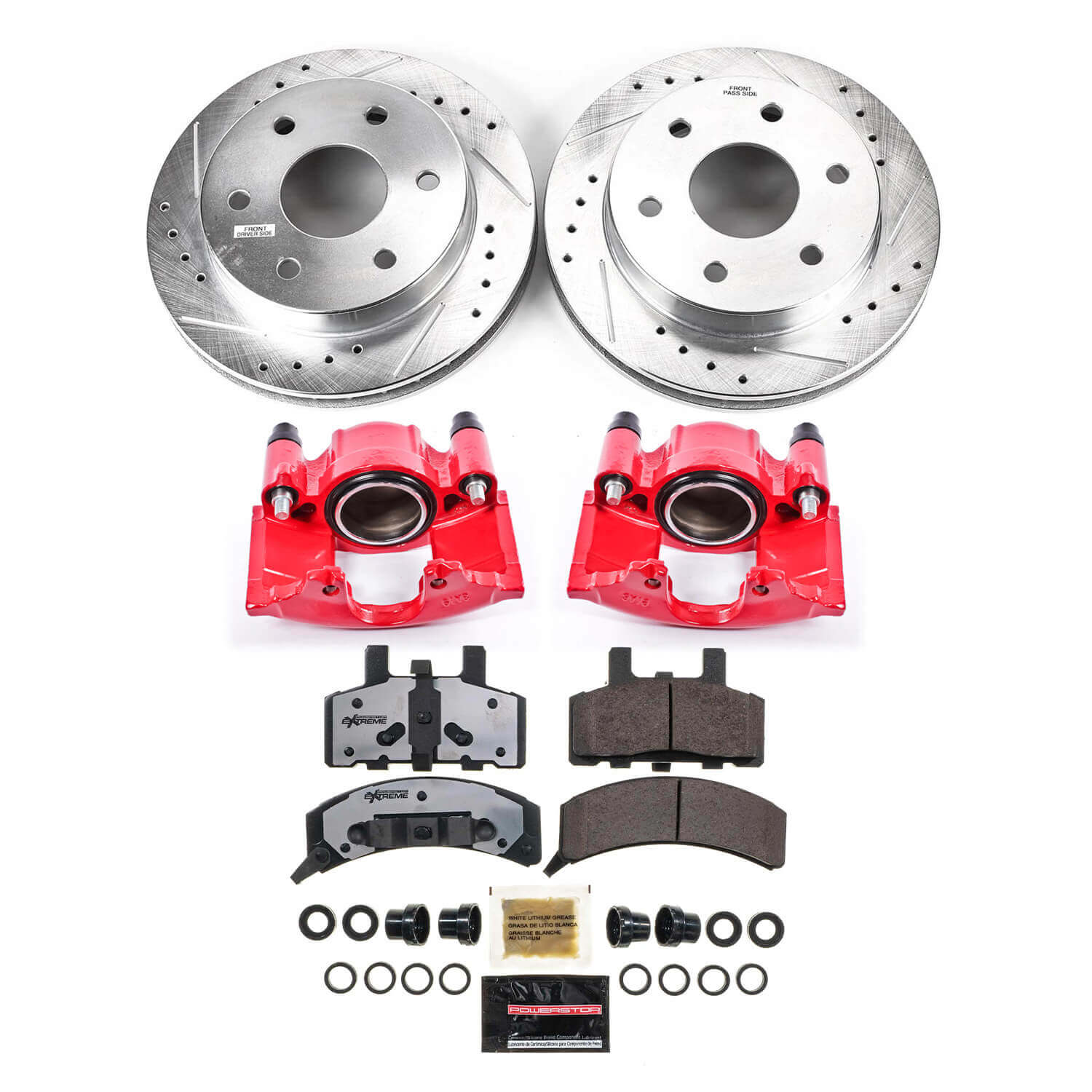 Power Stop KC1970-36 Z36 Extreme Performance Truck And Tow 1-Click Brake Kit With Calipers (Front) for 1988-2000 Cadillac Escalade product image