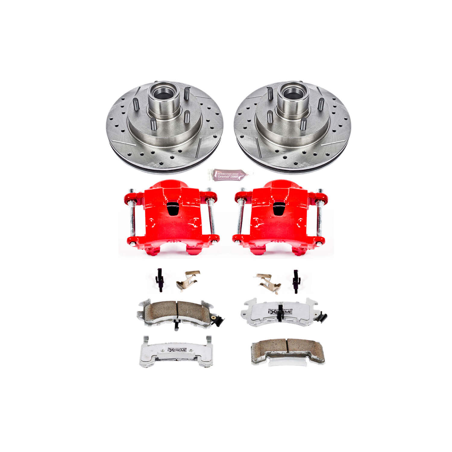 Power Stop KC1985-26 Z26 Extreme Street Warrior 1-Click Brake Kit With Calipers (Front) for 1991-2003 Chevrolet Blazer product image