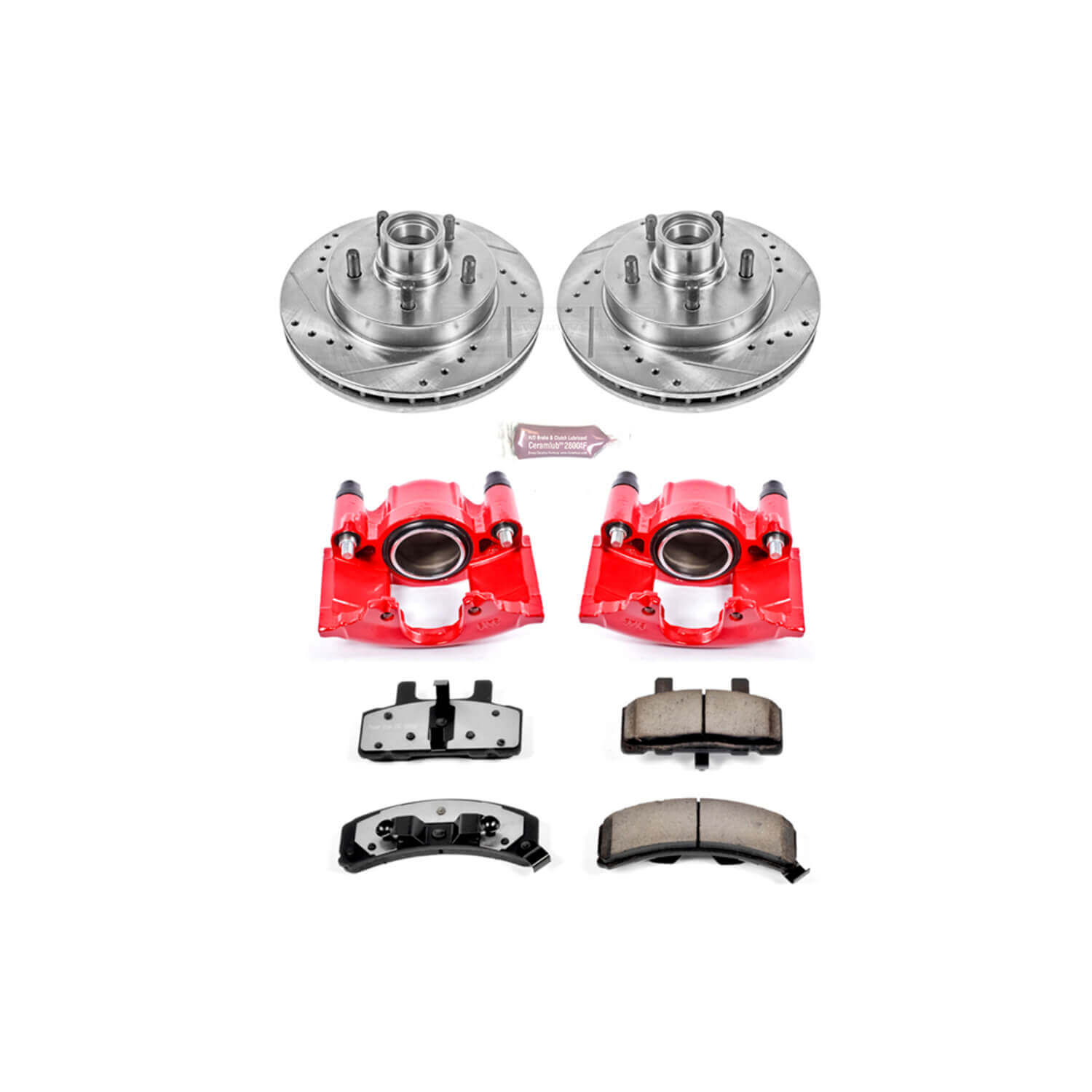 Power Stop KC1990-36 Z36 Extreme Performance Truck And Tow 1-Click Brake Kit With Calipers (Front) for 1992-2002 Chevrolet C1500 product image