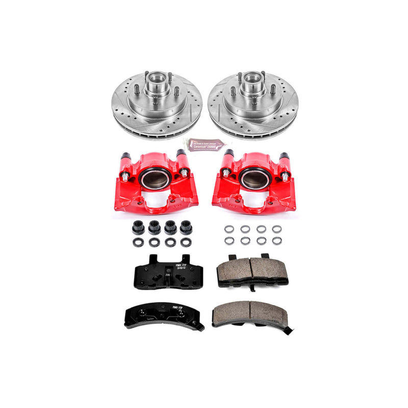 Power Stop KC1990 Z23 Evolution Sport Performance 1-Click Brake Kit With Calipers (Front) for 1992-2002 Chevrolet C1500 product image
