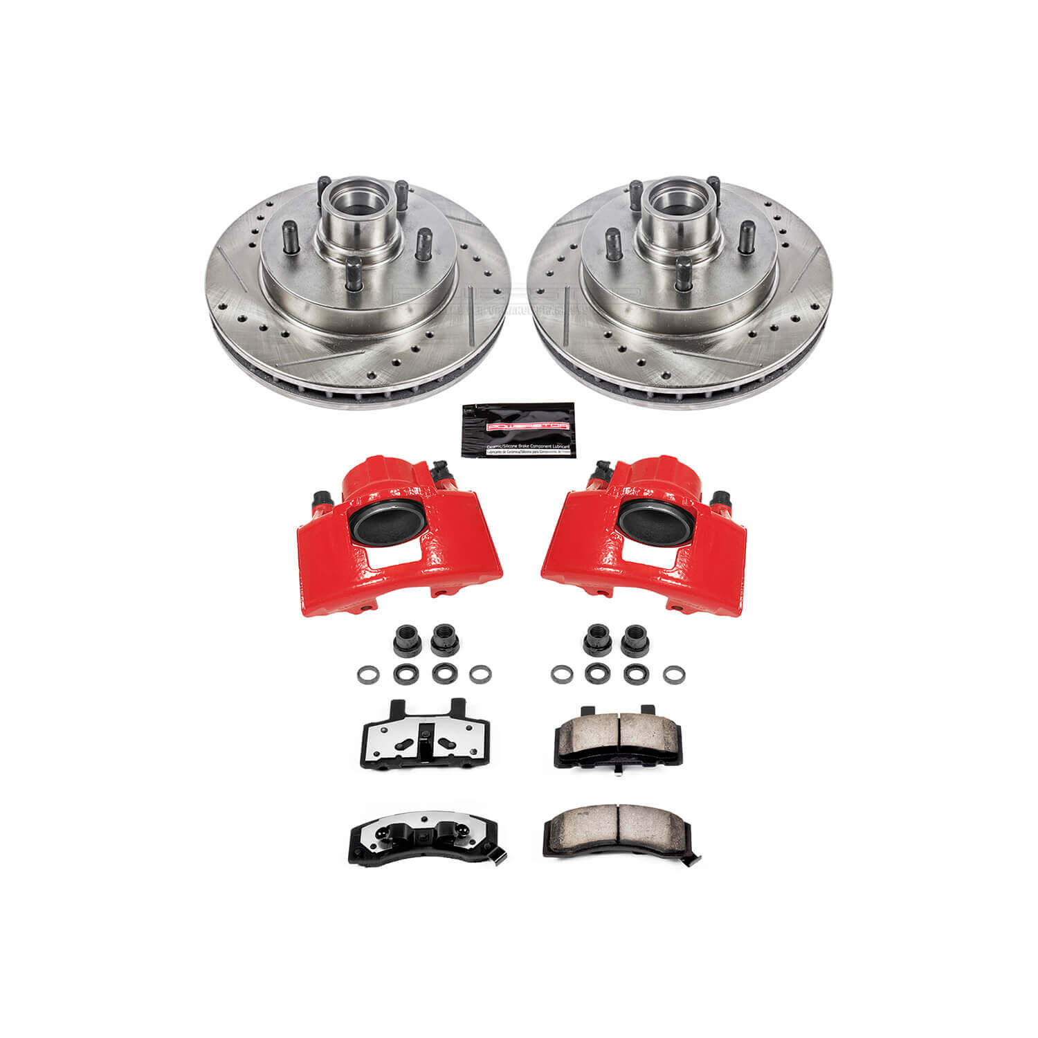 Power Stop KC1991-36 Z36 Extreme Performance Truck And Tow 1-Click Drilled And Slotted Front Brake Kit With Calipers for 1998-2000 Chevrolet Tahoe product image
