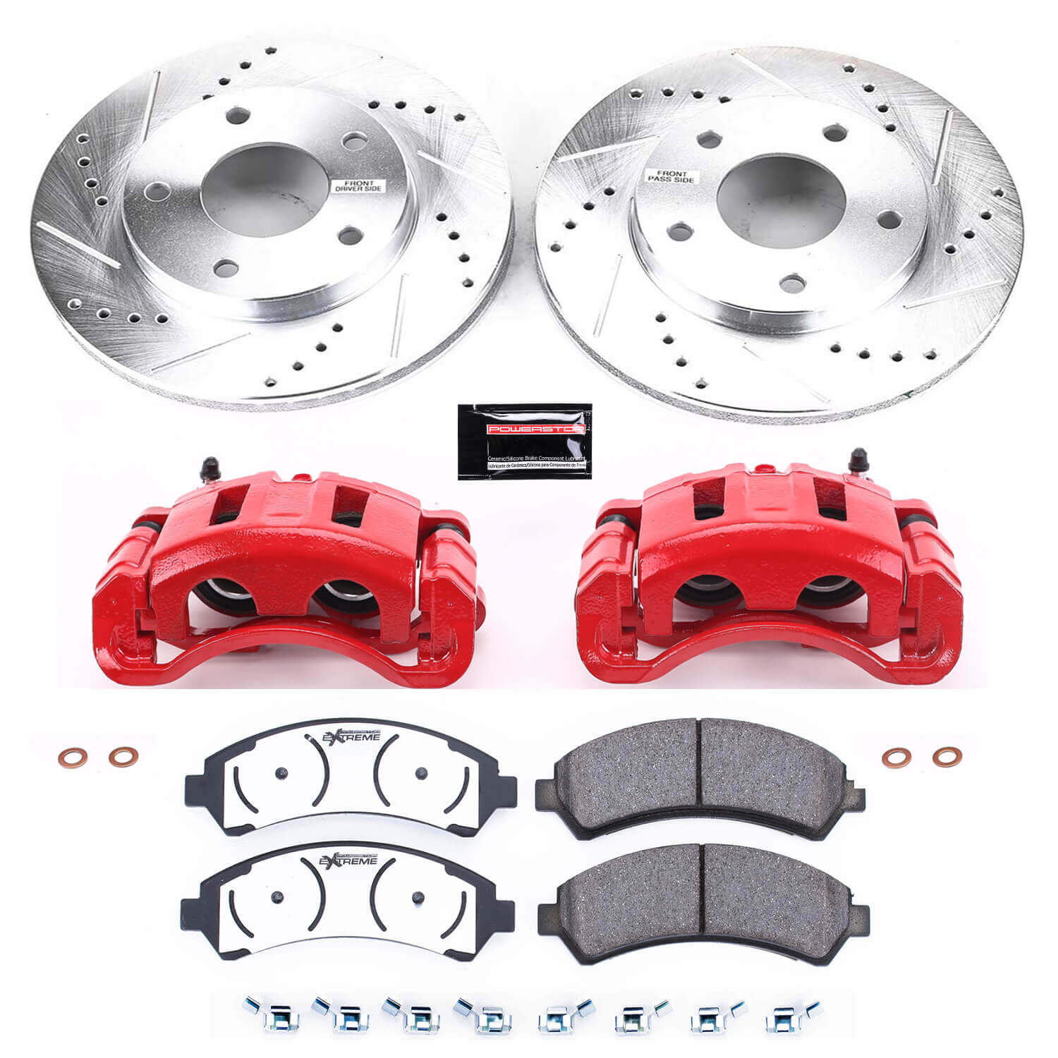 Power Stop KC2004-36 Z36 Extreme Performance Truck And Tow 1-Click Front Brake Kit With Calipers for 1997-2005 Chevrolet Blazer 4 product image