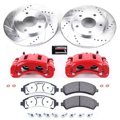 Power Stop KC2004-36 Z36 Extreme Performance Truck And Tow 1-Click Front Brake Kit With Calipers for 1997-2005 Chevrolet Blazer 4 product image