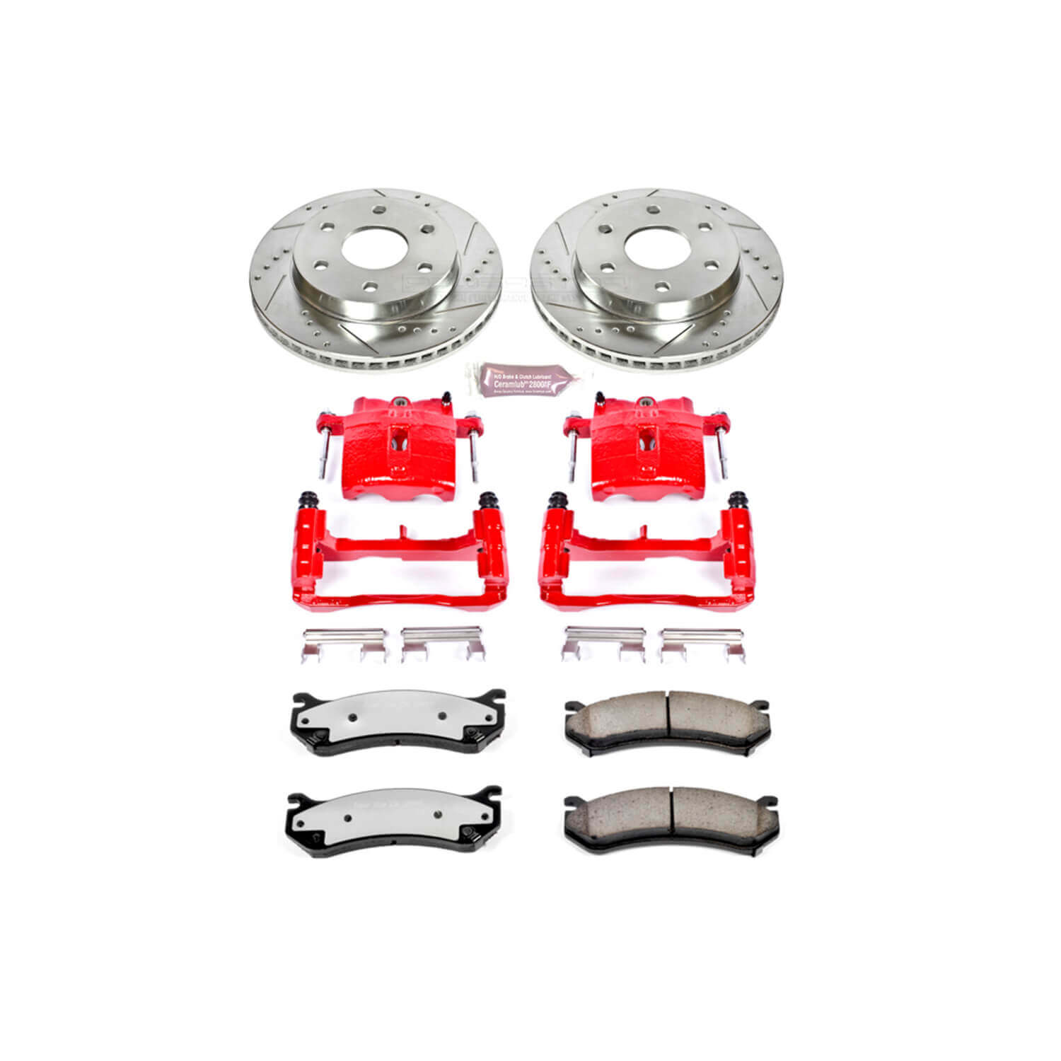 Power Stop KC2009-36 Z36 Extreme Performance Truck And Tow 1-Click Brake Kit With Calipers (Front) for 1999-2008 Cadillac Escalade product image