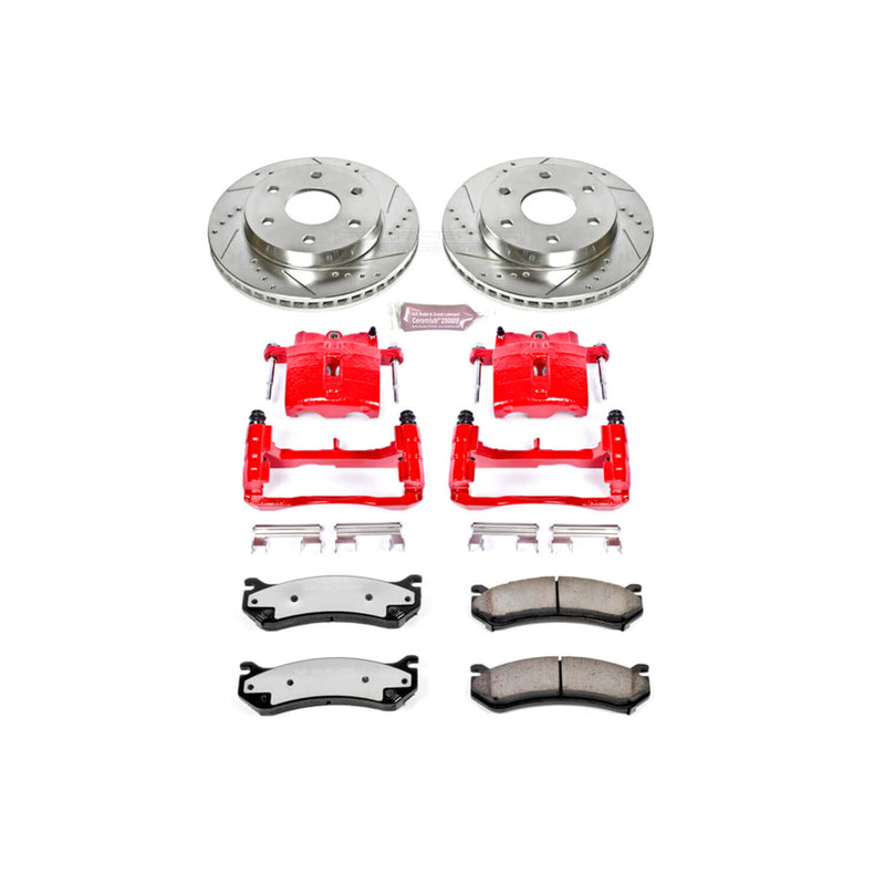 Power Stop KC2009-36 Z36 Extreme Performance Truck And Tow 1-Click Brake Kit With Calipers (Front) for 1999-2008 Cadillac Escalade product image