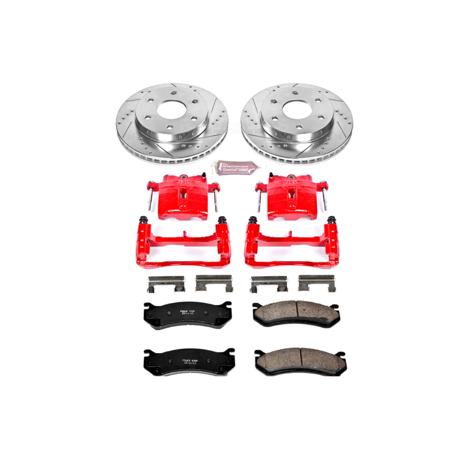 Power Stop KC2009 Z23 Evolution Sport Performance 1-Click Brake Kit With Calipers (Front) for 1999-2008 Cadillac Escalade product image