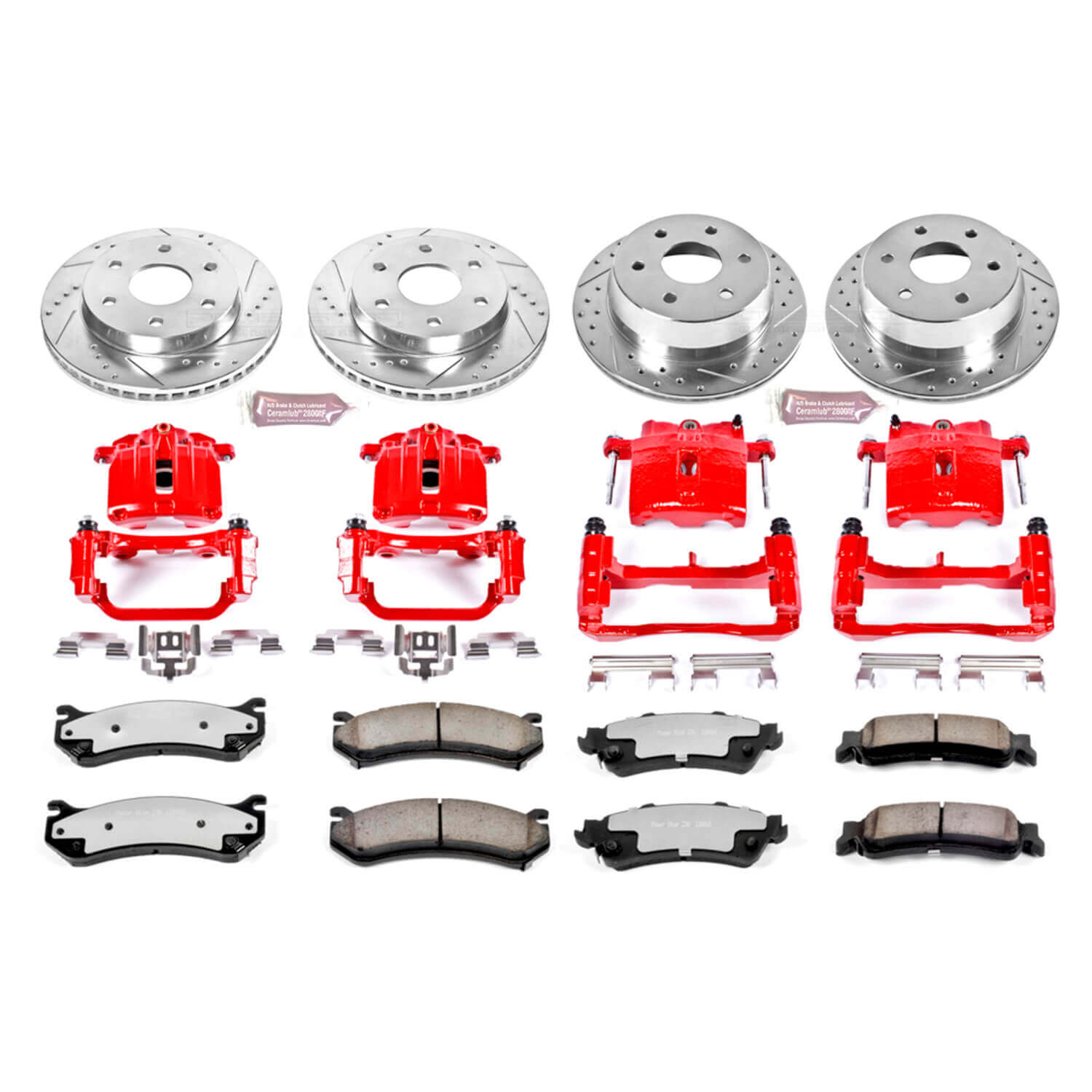 Power Stop KC2010A-36 Z36 Extreme Performance Truck And Tow 1-Click Brake Kit With Calipers (Front And Rear) for 1999-2005 Chevrolet Astro product image