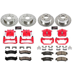 Power Stop KC2010A Z23 Evolution Sport Performance 1-Click Brake Kit With Calipers (Front And Rear) for 1999-2005 Chevrolet Astro product image