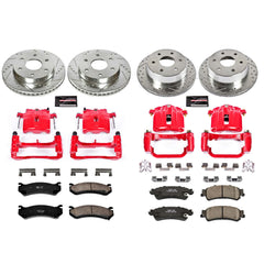 Power Stop KC2010B Z23 Evolution Sport Performance 1-Click Brake Kit With Calipers (Front And Rear) for 2003-2007 Chevrolet Silverado 1500 product image