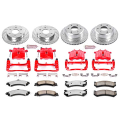 Power Stop KC2015-36 Z36 Extreme Performance Truck And Tow 1-Click Brake Kit With Calipers (Front And Rear) for 2000-2006 Cadillac Escalade product image