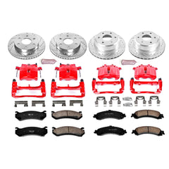 Power Stop KC2015 Z23 Evolution Sport Performance 1-Click Brake Kit With Calipers (Front And Rear) for 2000-2006 Cadillac Escalade product image