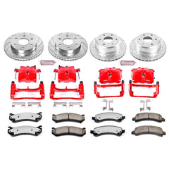 Power Stop KC2016-36 Z36 Extreme Performance Truck And Tow 1-Click Brake Kit With Calipers (Front And Rear) for 2002-2008 Cadillac Escalade product image