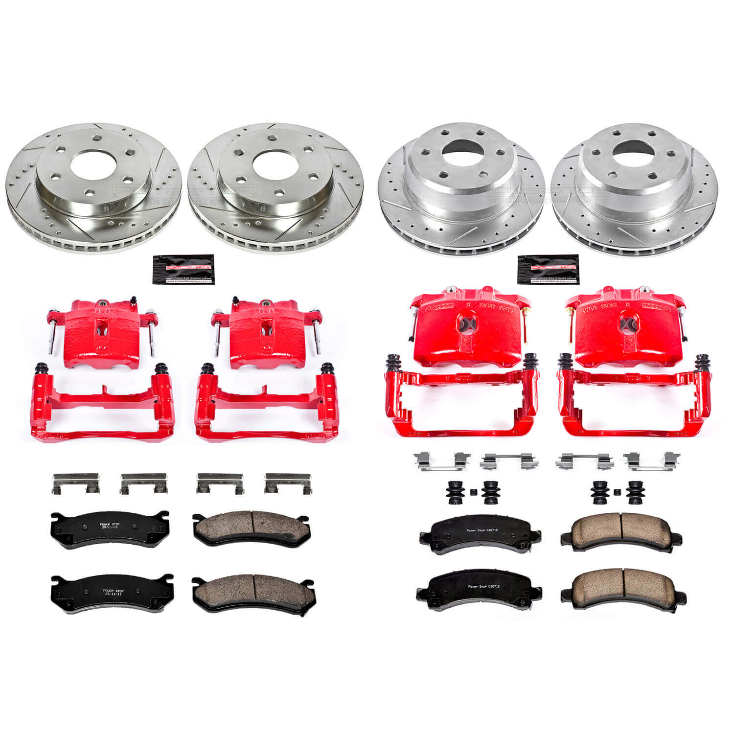 Power Stop KC2016 Z23 Evolution Sport Performance 1-Click Brake Kit With Calipers (Front And Rear) for 2002-2008 Cadillac Escalade product image
