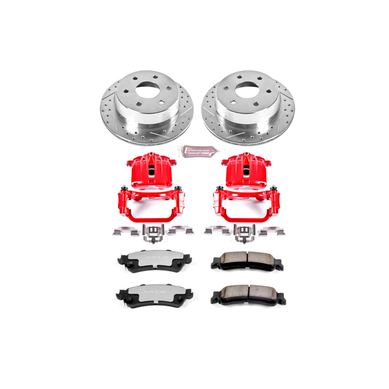 Power Stop KC2018-36 Z36 Extreme Performance Truck And Tow 1-Click Brake Kit With Calipers (Rear) for 1999-2005 Chevrolet Astro product image