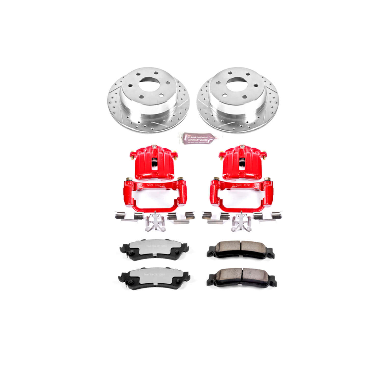 Power Stop KC2018A-36 Z36 Extreme Performance Truck And Tow 1-Click Brake Kit With Calipers (Rear) for 2003-2007 Chevrolet Silverado 1500 product image