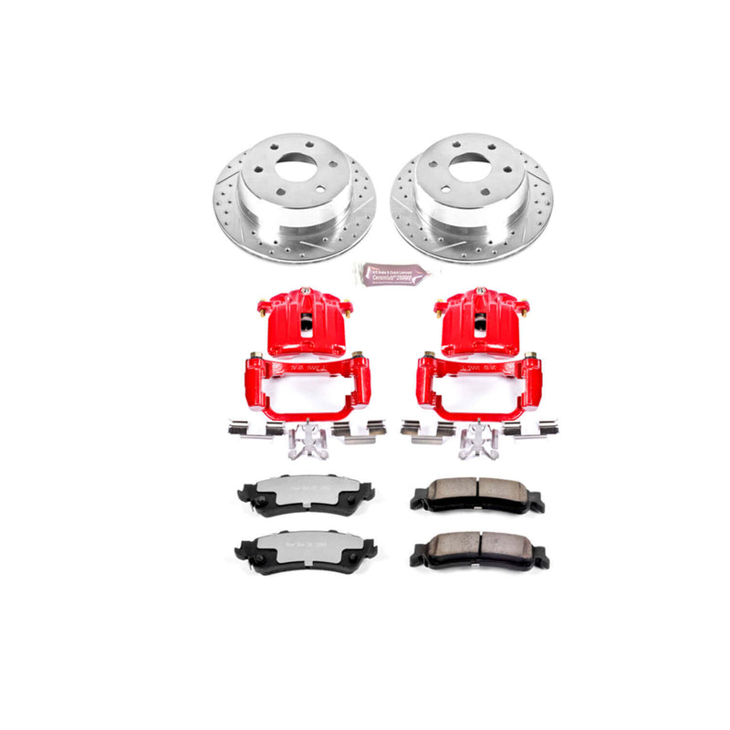 Power Stop KC2018A-36 Z36 Extreme Performance Truck And Tow 1-Click Brake Kit With Calipers (Rear) for 2003-2007 Chevrolet Silverado 1500 product image