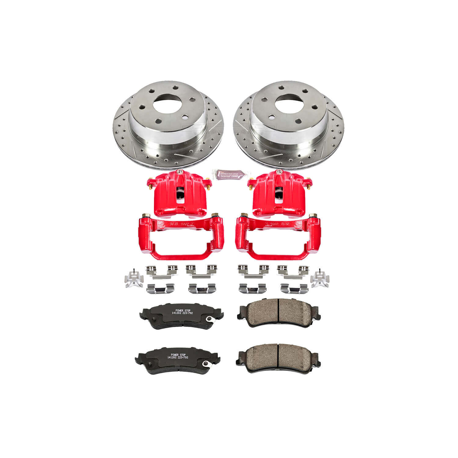 Power Stop KC2018A Z23 Evolution Sport Performance 1-Click Brake Kit With Calipers (Rear) for 2003-2007 Chevrolet Silverado 1500 product image