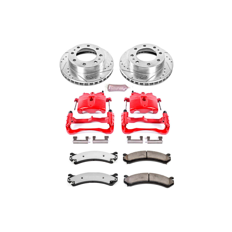 Power Stop KC2020-36 Z36 Extreme Performance Truck And Tow 1-Click Brake Kit With Calipers (Front) for 1999-2020 Cadillac Deville product image