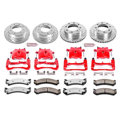 Power Stop KC2023A-36 Z36 Extreme Performance Truck And Tow 1-Click Brake Kit With Calipers (Front And Rear) for 1999-2009 Chevrolet Silverado 1500 Hd product image
