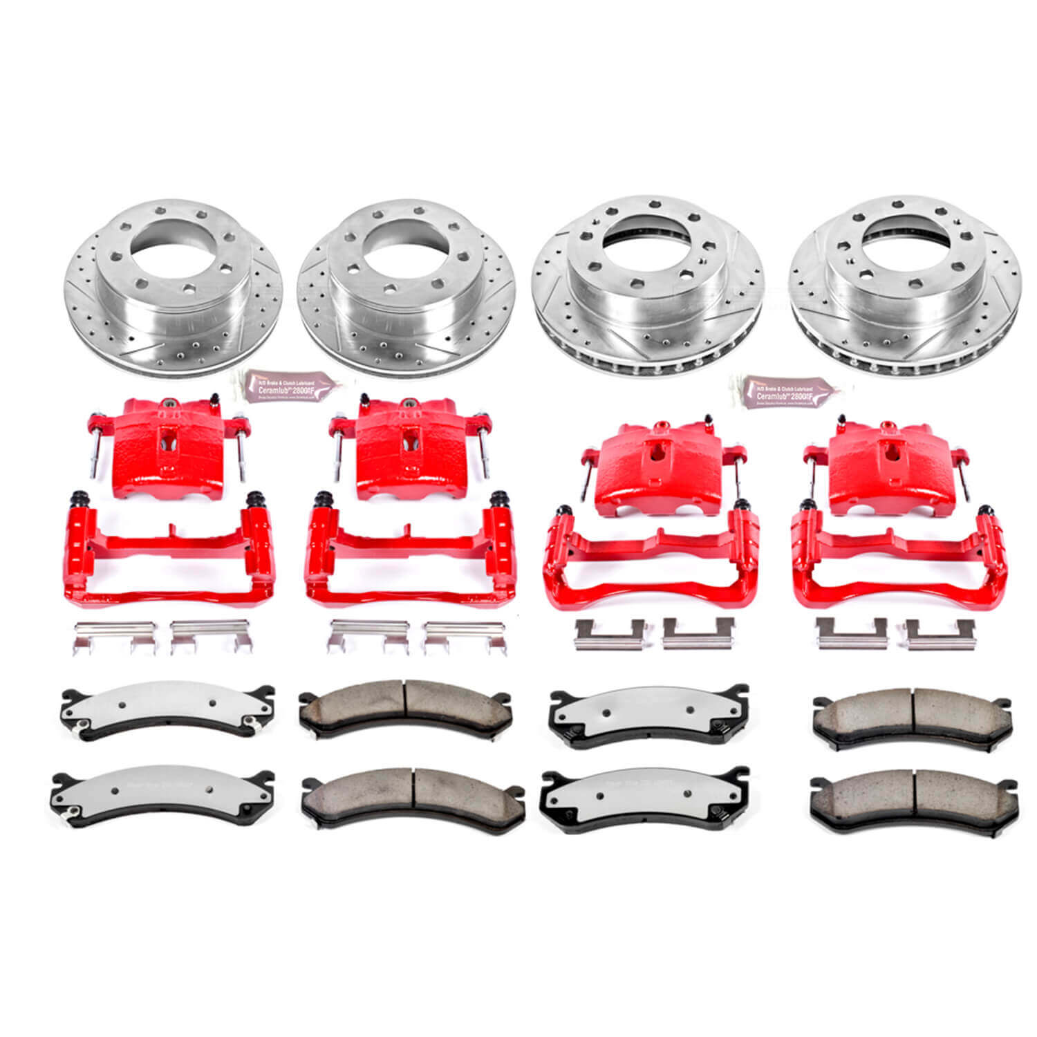 Power Stop KC2027-36 Z36 Extreme Performance Truck And Tow 1-Click Brake Kit With Calipers (Front And Rear) - For Vehicle Without 2 in. Body Lift for 1999-2013 Chevrolet Avalanche 2500 product image
