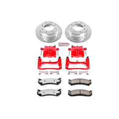Power Stop KC2036A-36 Z36 Extreme Performance Truck And Tow 1-Click Brake Kit With Calipers (Rear) for 1999-2009 Chevrolet Silverado 1500 Hd product image