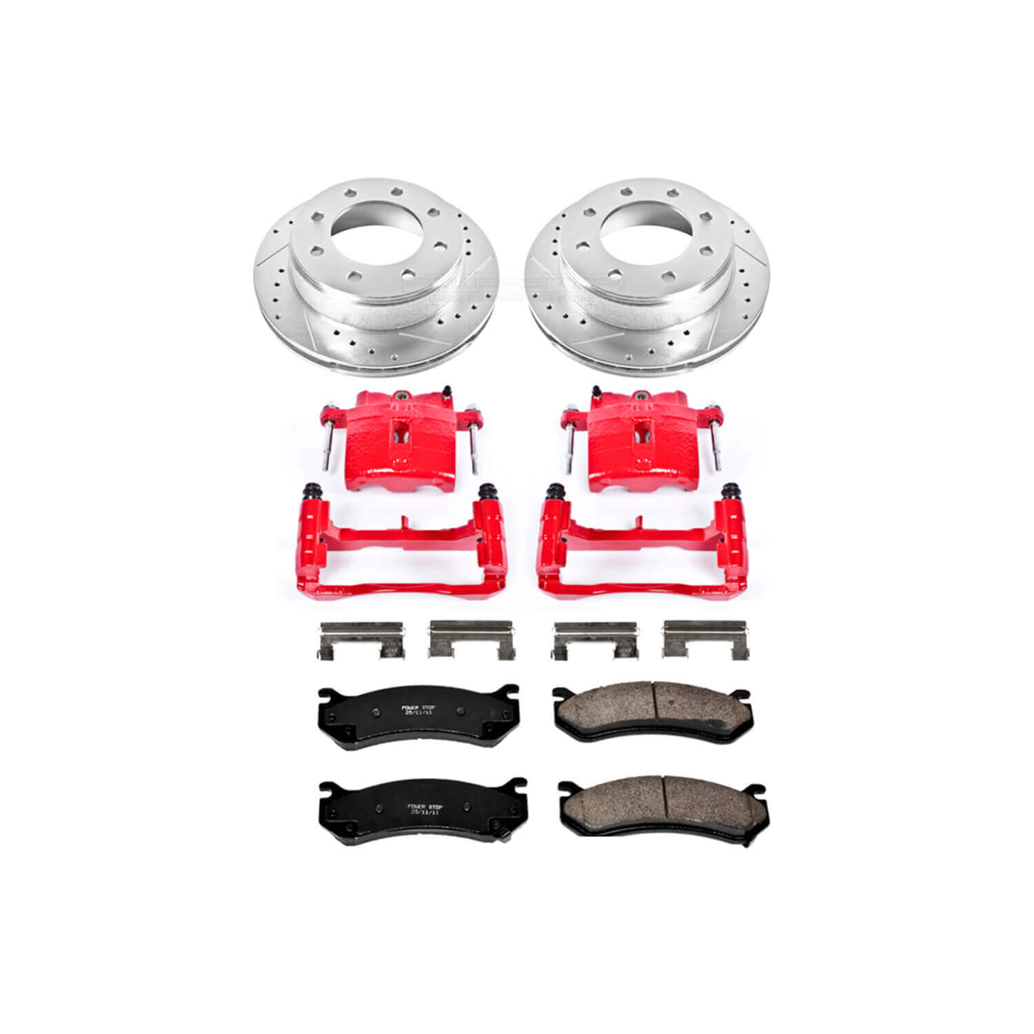 Power Stop KC2036A Z23 Evolution Sport Performance 1-Click Brake Kit With Calipers (Rear) for 1999-2009 Chevrolet Silverado 1500 Hd product image
