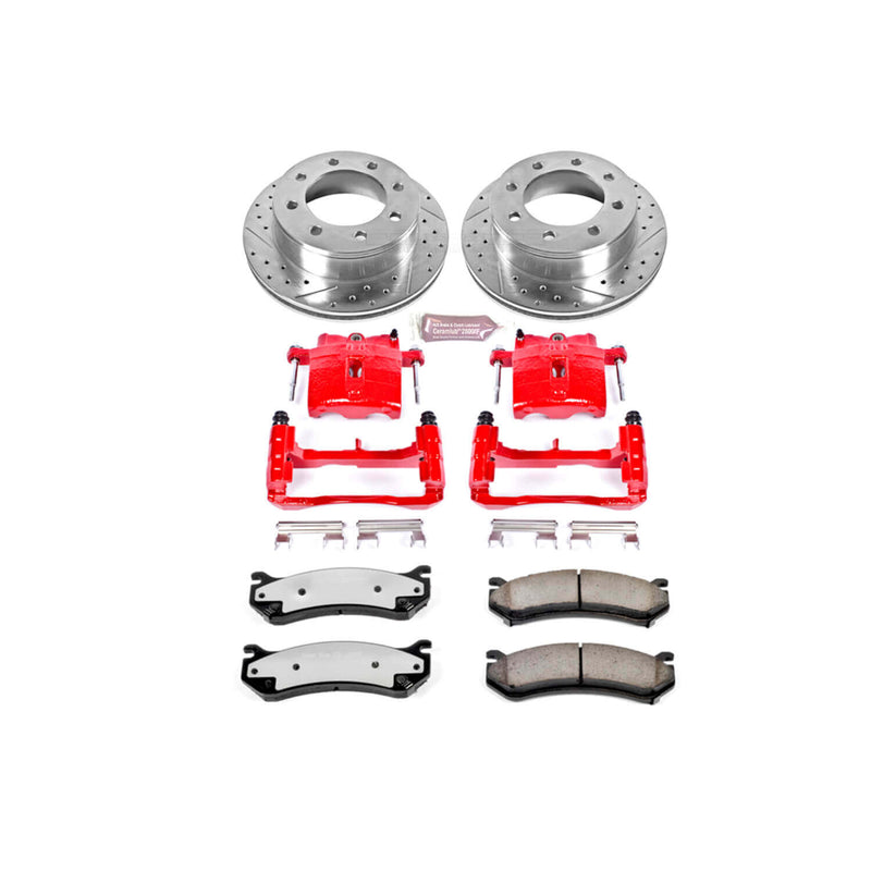 Power Stop KC2041-36 Z36 Extreme Performance Truck And Tow 1-Click Brake Kit With Calipers (Rear) for 1999-2013 Chevrolet Avalanche 2500 product image