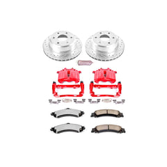 Power Stop KC2046-36 Z36 Extreme Performance Truck And Tow 1-Click Brake Kit With Calipers (Rear) for 2000-2007 Cadillac Escalade product image