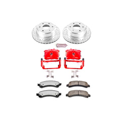 Power Stop KC2047-36 Z36 Extreme Performance Truck And Tow 1-Click Brake Kit With Calipers (Rear) for 2002-2014 Cadillac Escalade product image
