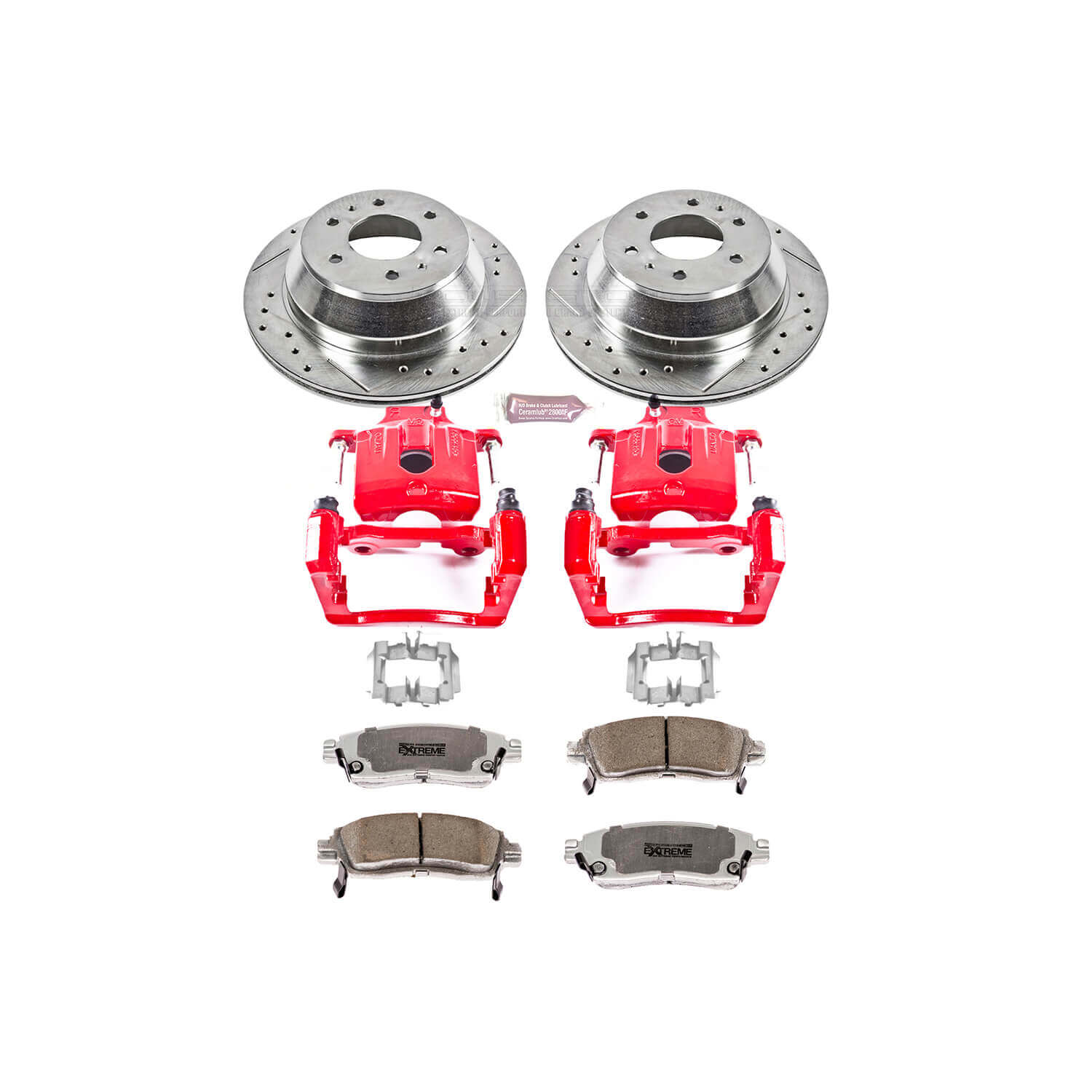 Power Stop KC2050-26 - Z26 Extreme Street Warrior 1-Click Brake Kit With Calipers (Rear) vehicle fitment brake part