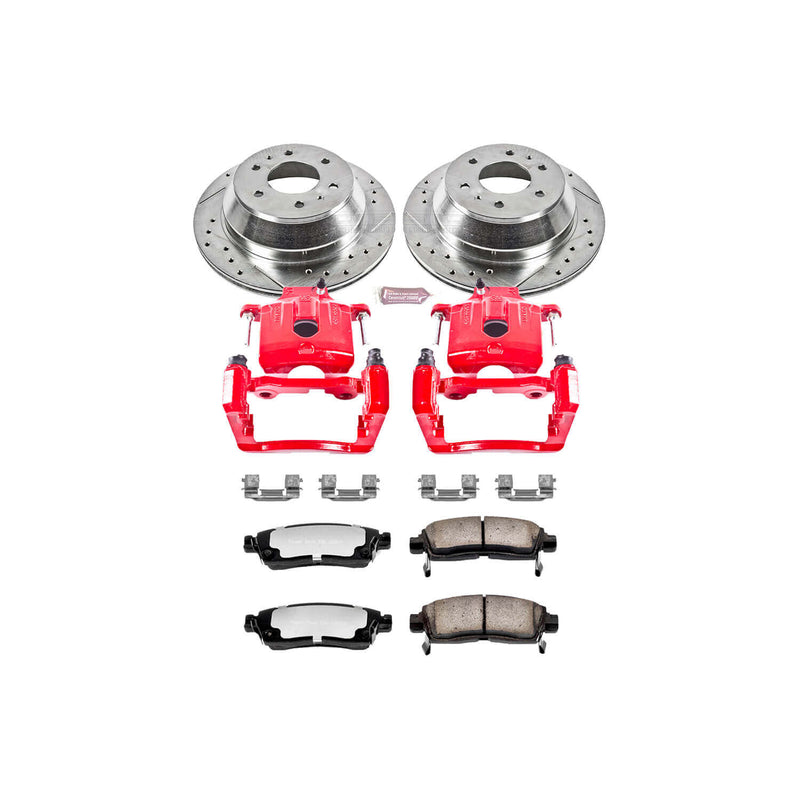 Power Stop KC2050-36 - Z36 Extreme Performance Truck And Tow 1-Click Brake Kit With Calipers (Rear) vehicle fitment brake part