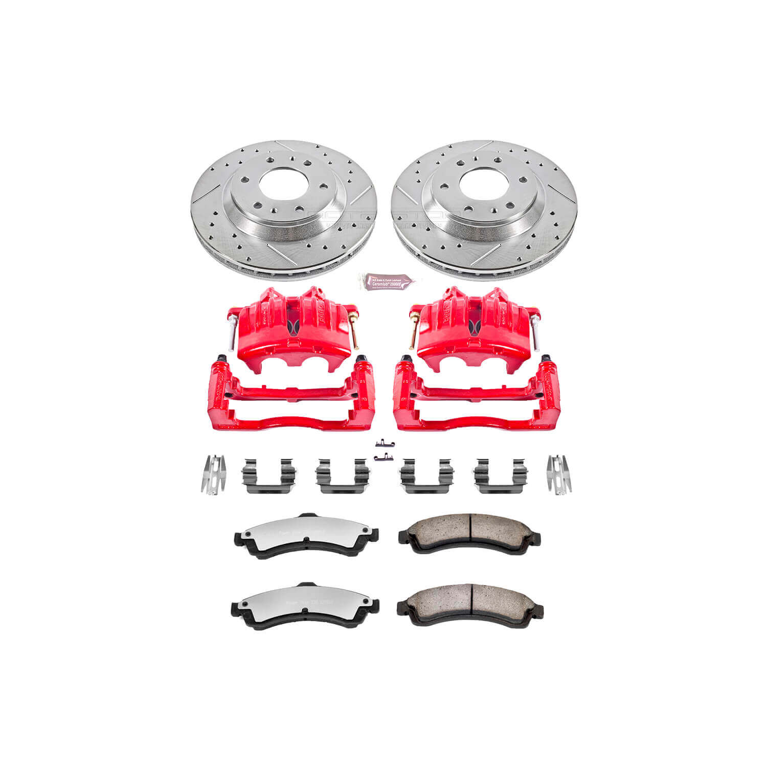 Power Stop KC2057-36 Z36 Extreme Performance Truck And Tow 1-Click Brake Kit With Calipers (Front) for 2002-2005 Buick Rainier product image
